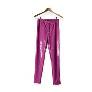 Pepto Pink Plastic Costume Pants Size M
